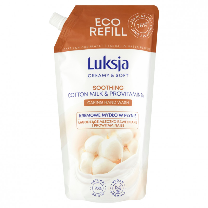 MYDŁO W PŁYNIE LUKSJA ZAPAS 900ML COTTON