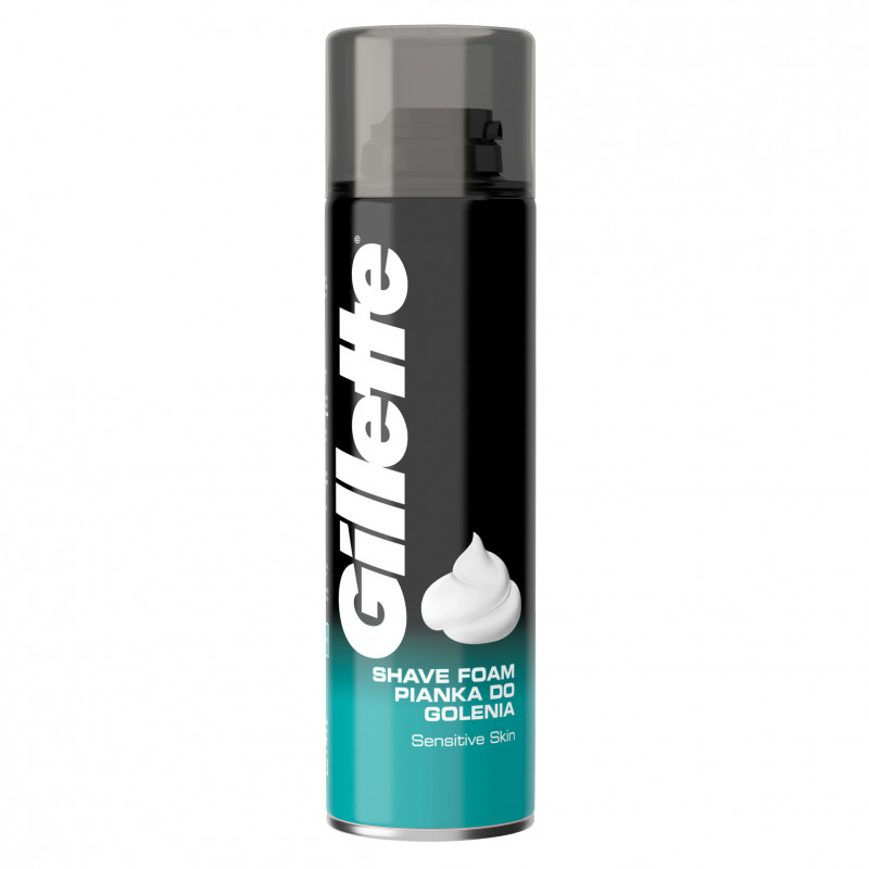PIANKA DO GOLENIA GILETTE 200ML SESITIVE