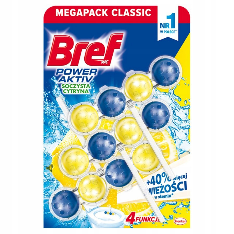 BREF KULKI POWER AKTIVE 3X50G LEMON