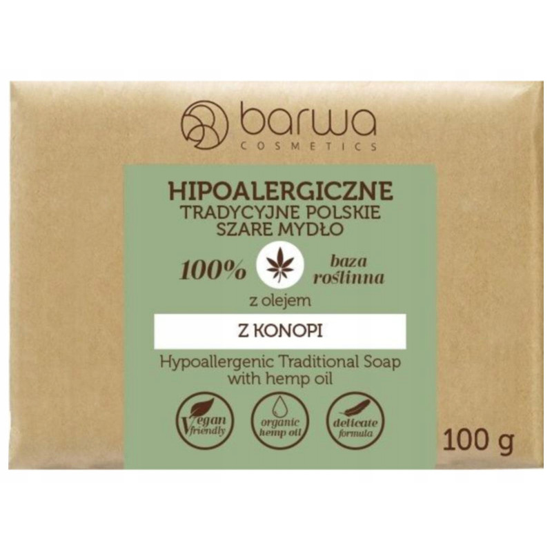 MYDLO HIPOALBARWA Z OLEJEM Z KONOPI 100G