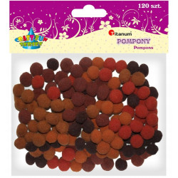 POMPONY 10MM BRAZ 120SZT