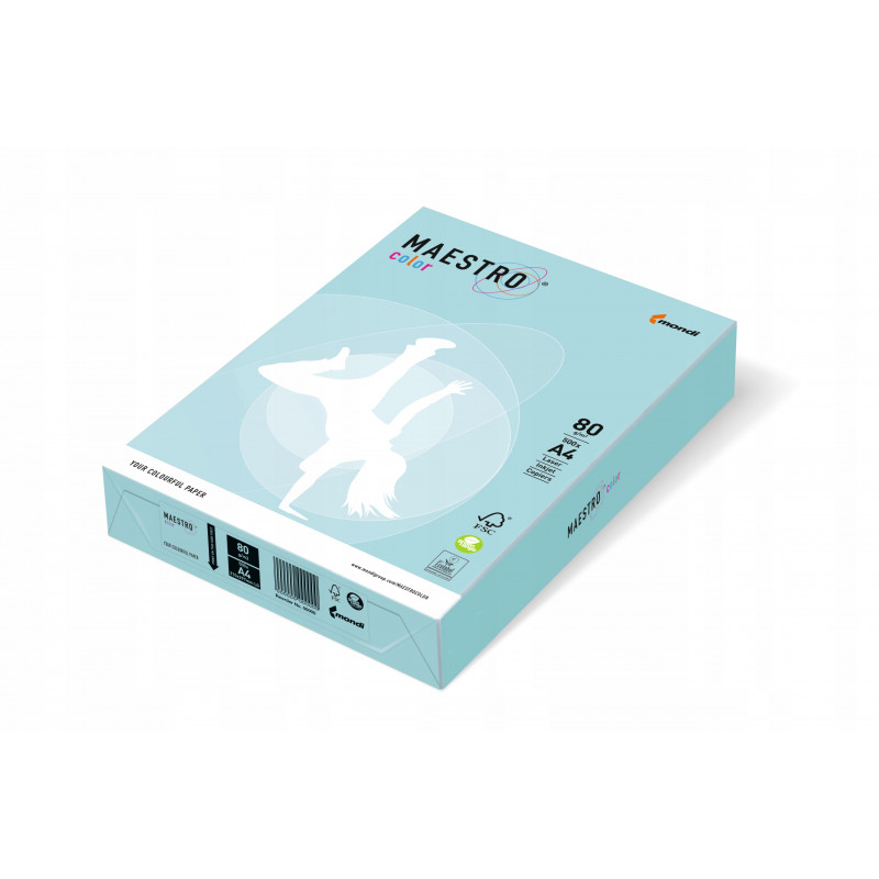 PAPIER XERO KOLOR A4 80G NIEB MED OP 500AR