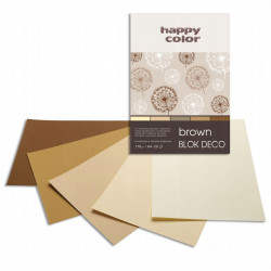 BLOK DEKO A4/20 BRAZ 170G HAPPY COLOR