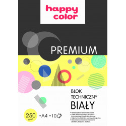 BLOK TECHNICZNY A4/10 BIALY...