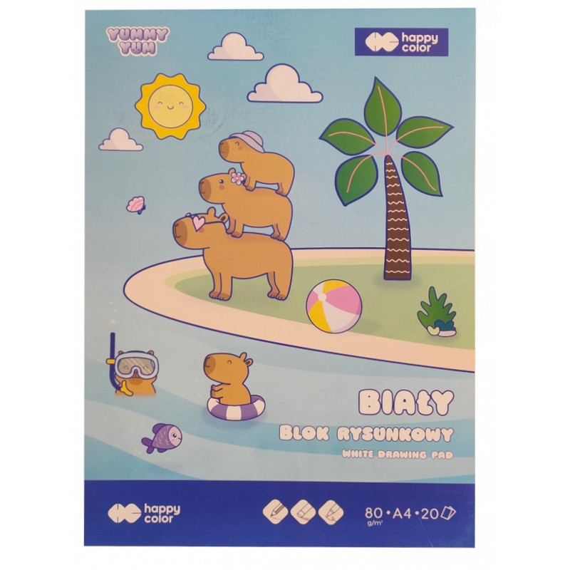 BLOK RYSUNKOWY YUMMY A4/80 BIALY