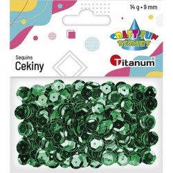 CEKINY ZIELONE 9MM OKR....