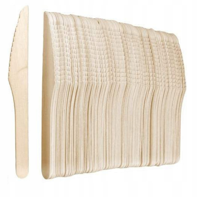 NÓŻ DREWNO 100SZT 16,5CM