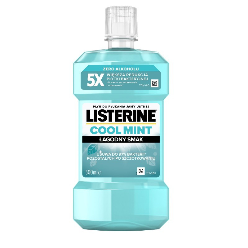 PŁYN DO PŁUKANIA JAMY USTNEJ LISTERINE 500ML ŁAGODNY
