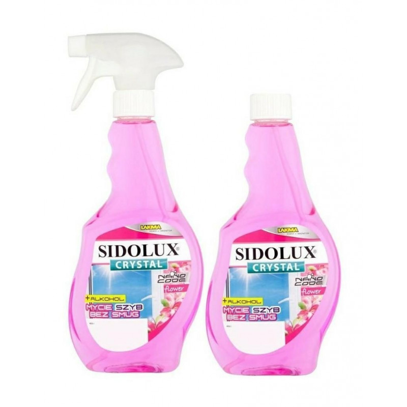 ZESTAW DO SZYB SIDOLUX FLOWER 500ML + ZAPAS