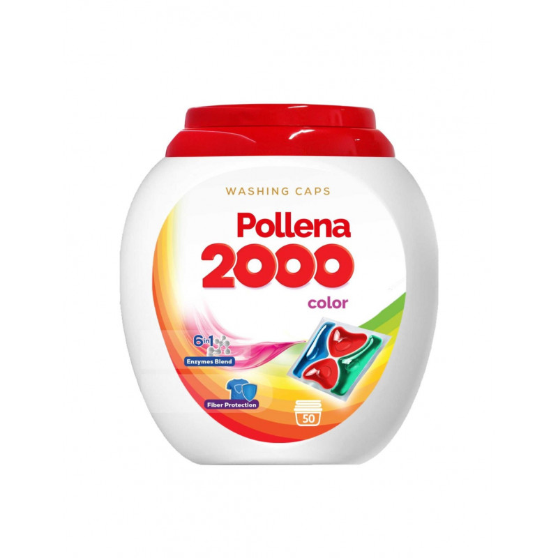 KAPSUŁKI DO PRANIA POLLENA 2000 50SZT KOLOR