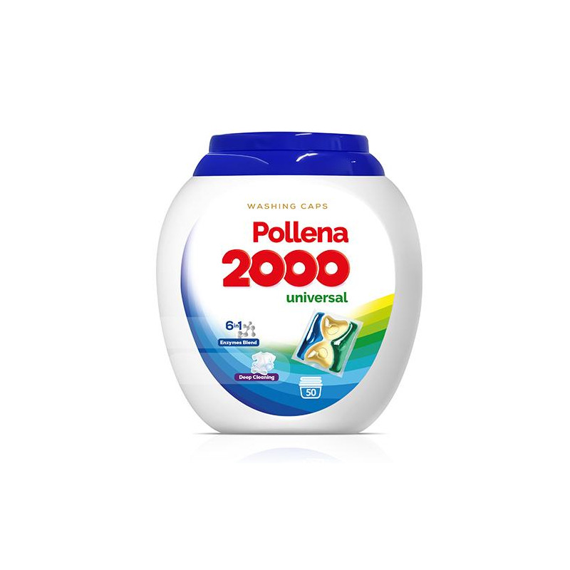 KAPSUŁKI DO PRANIA POLLENA 2000 50SZT UNIWERSAL