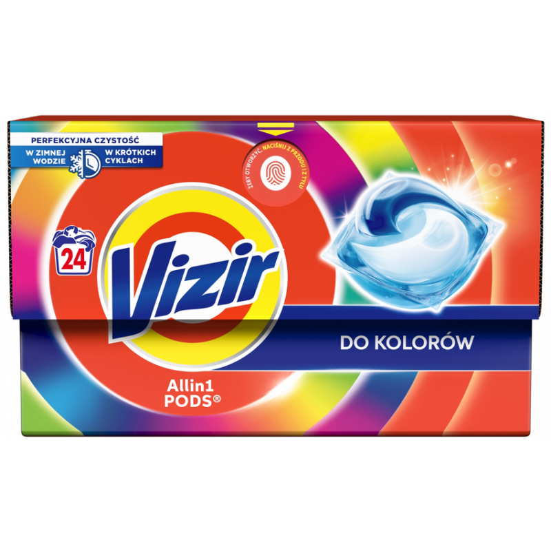 KAPSUŁKI DO PRANIA VIZIR 24SZT KOLOR