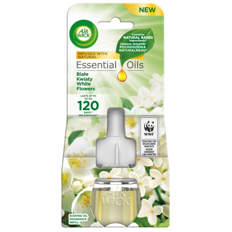 ODŚWIEŻACZ POWIETRZA AIR WICK 19ML ELECT BIAŁE KWIATY