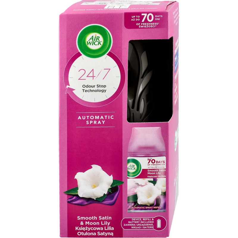 URZĄDZENIE AIR WICK KOMPLET 250ML KSIEŻYCOWA LILIA