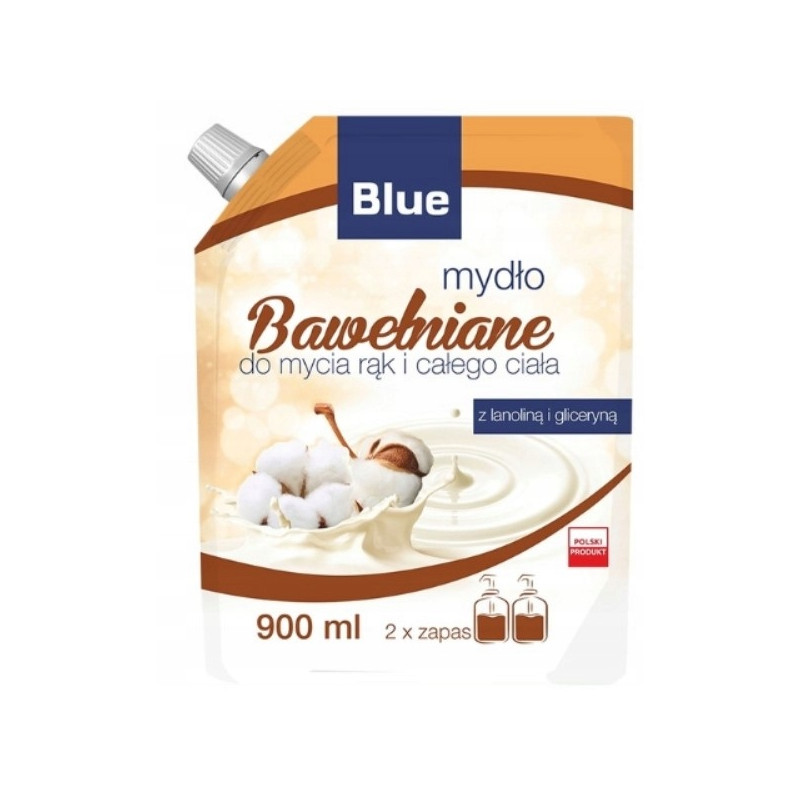 MYDŁO W PŁYNIE ZAPAS BLUE BAWEŁNA 900ML