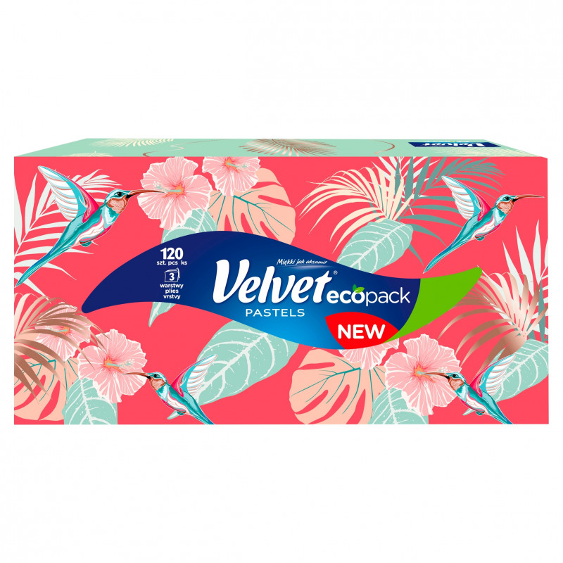 CHUSTECZKI HIG. VELVET 120SZT 3 WARST