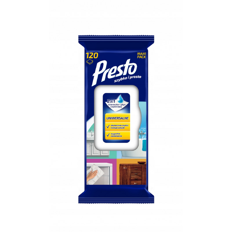 ŚCIERECZKI UNIWERSALNE PRESTO 120SZT