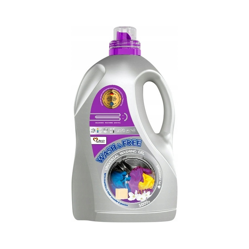 ŻEL DO PRANIA K2 WASH&FREE 5KG LAVENDA