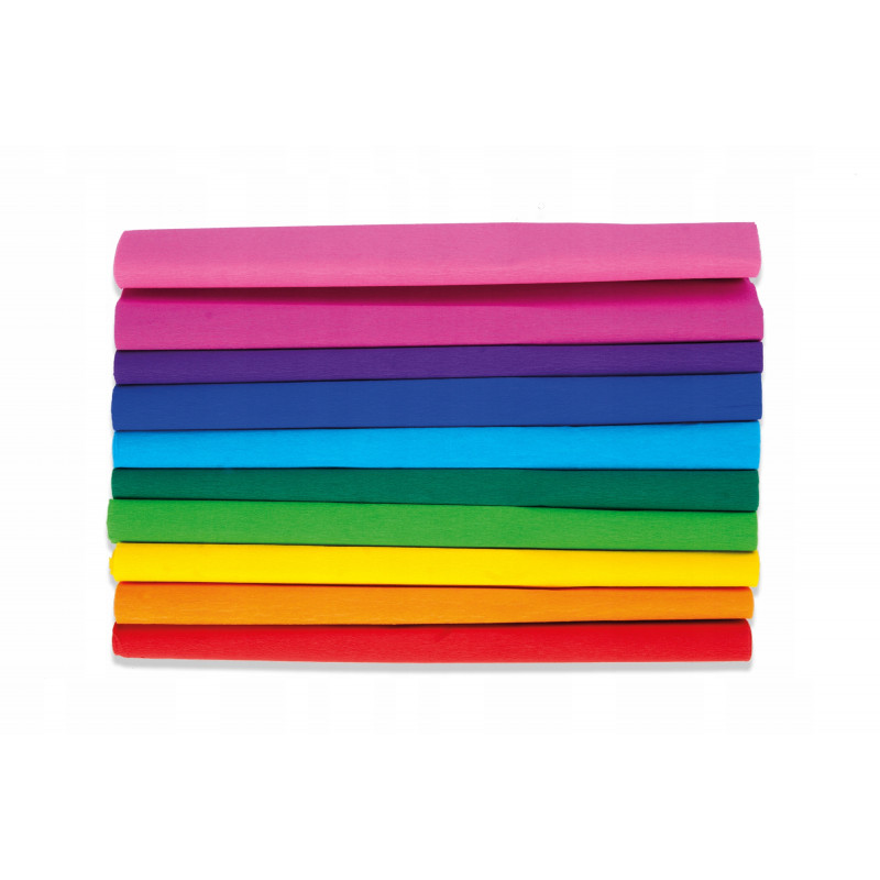 BIBUŁA MARSZCZONA 25X200 TECZA 10KOL HAPPY COLOR