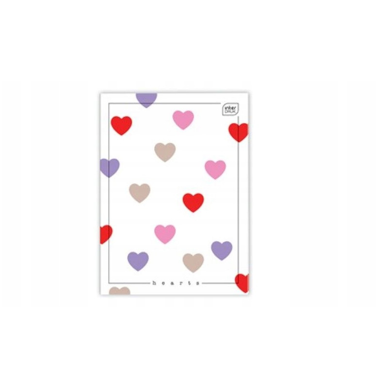 ZESZYT A4 80 KRATKA HEARTS