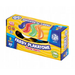 FARBY PLAK 8KOL 20ML AST BOX