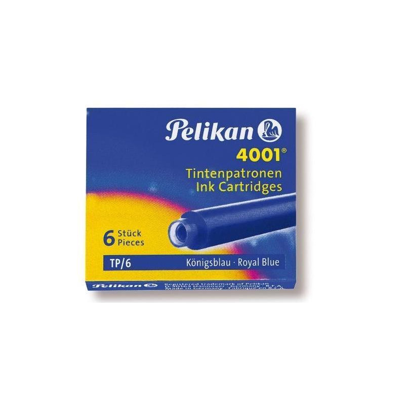 NABOJE KROTKIE NIEBIESKIE 6SZT PELIKAN