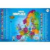 PLANSZA EDUKACYJNA MAPA EUROPY R: 550X365MM HAPPY COLOR