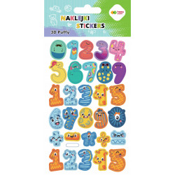 NAKLEJKI 3D PUFFY- NUMBERS...