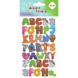 NAKLEJKI 3D PUFFY LETTERS...