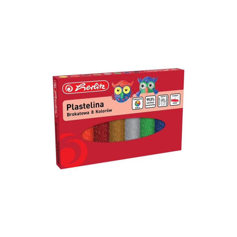PLASTELINA BROKAT 8 KOL HERLITZ