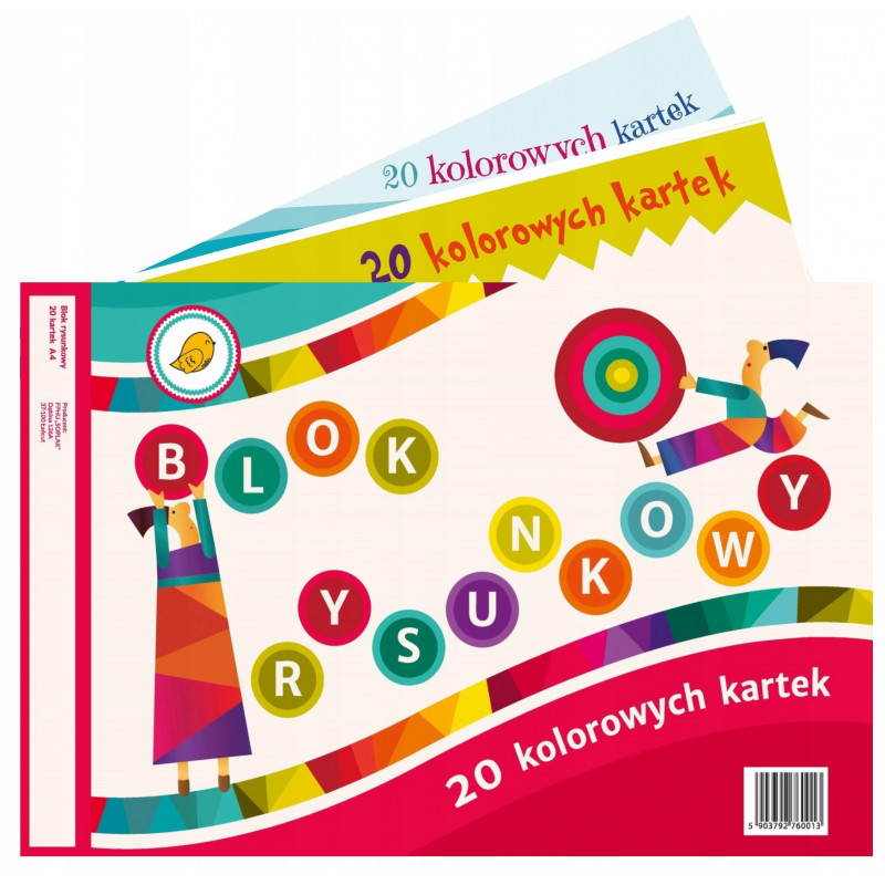 BLOK RYS. KOL A4/20 KOLOR