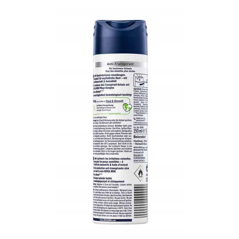NIVEA DEO-SPRAY MEN SENSIT PROTEC 150ML