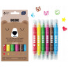 PISAKI STEMPELKI 2STR. 6 KOL JUMBO BEBE INTER