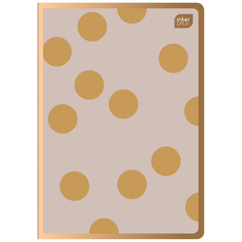 ZESZYT A5/60K KRAT 70G METALC SATIC GOLD INTERDRUK