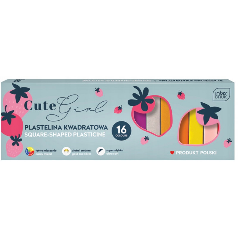 PLASTELINA 16 KOL CUTE GIRL INT