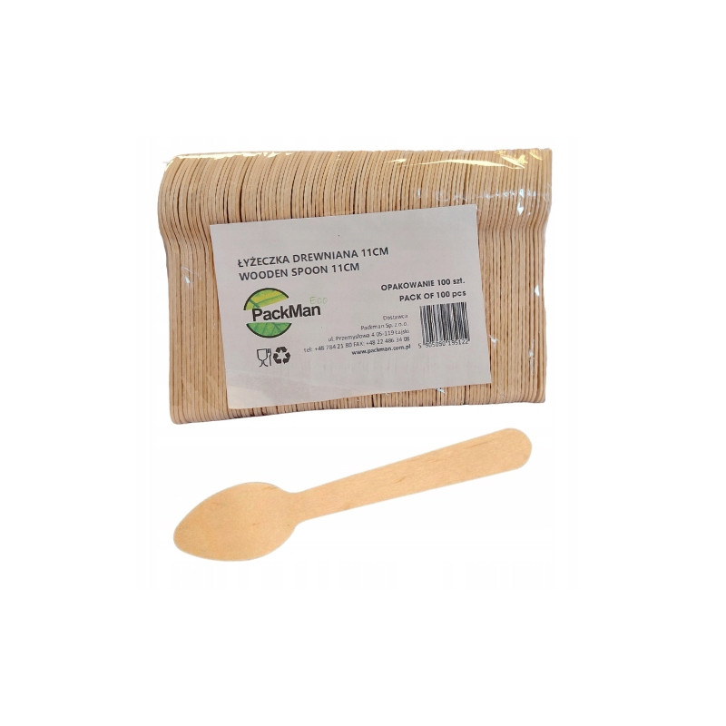 ŁYZECZKA DREWNO  ECO 100SZT