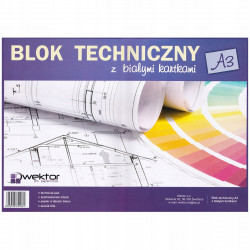 BLOK TECHNICZNY A3/10 BIAŁY...