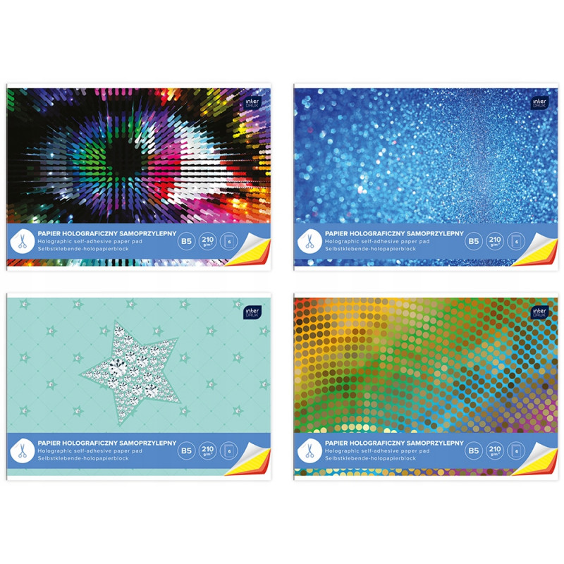 PAPIER KOLOROWY SPRZYLEPNY B56K HOLOGRAF