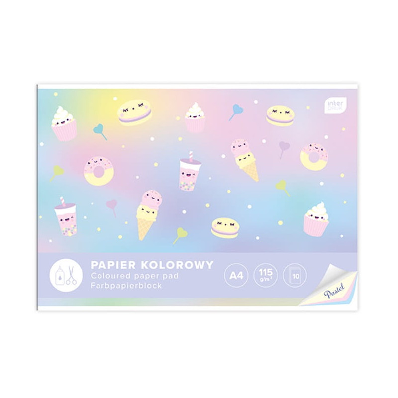 PAPIER KOLOROWY A4/10K PASTEL INT