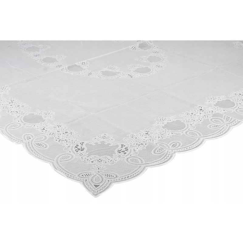 OBRUS WINYLOWY 110X140MIX BIALY