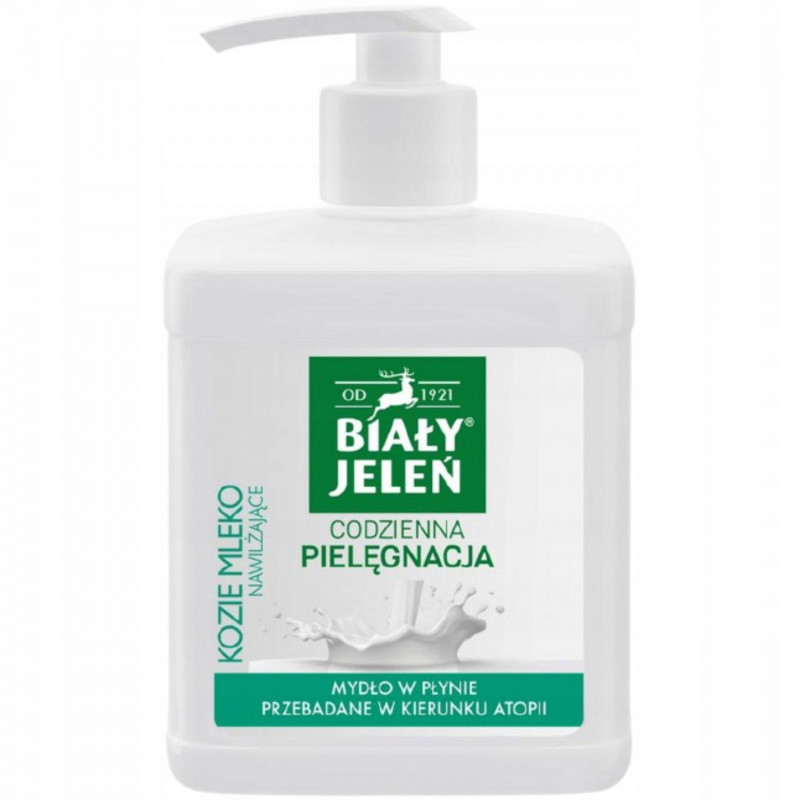 MYDŁO BIALY JELEŃ DOZOWNIK KOZIE MLEKO 500ML