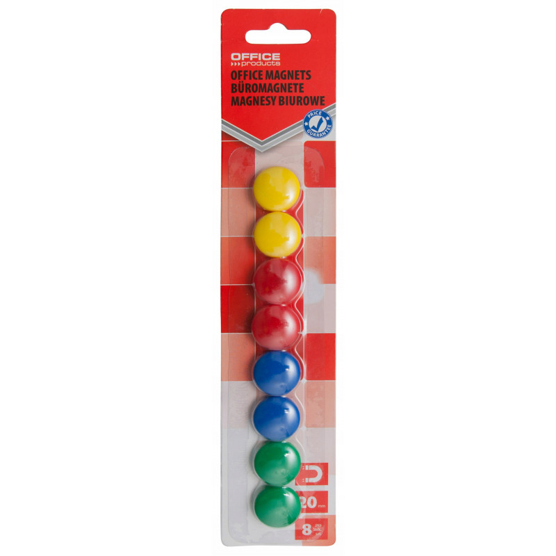 MAGNESY 20MM 8SZT MIX KOL OFFICE