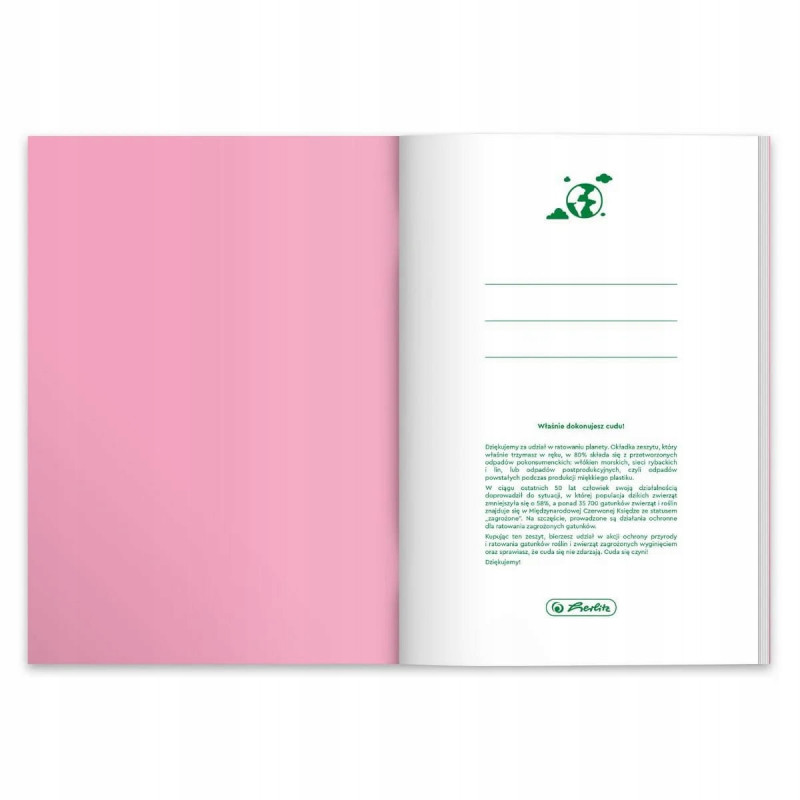 ZESZYT B5 60/KRATKA ECO PP PASTEL