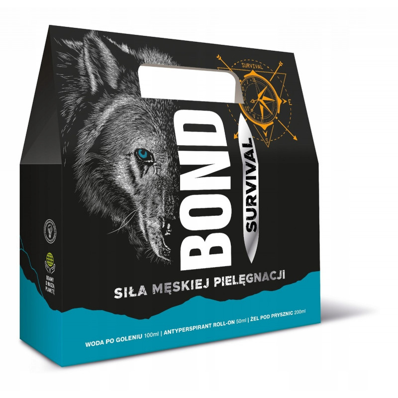 BOND ZESTAW WODA PO GOLENIU 100ML+DEZODORANT 150ML +ŻEL POD PRYSZNIC 200ML