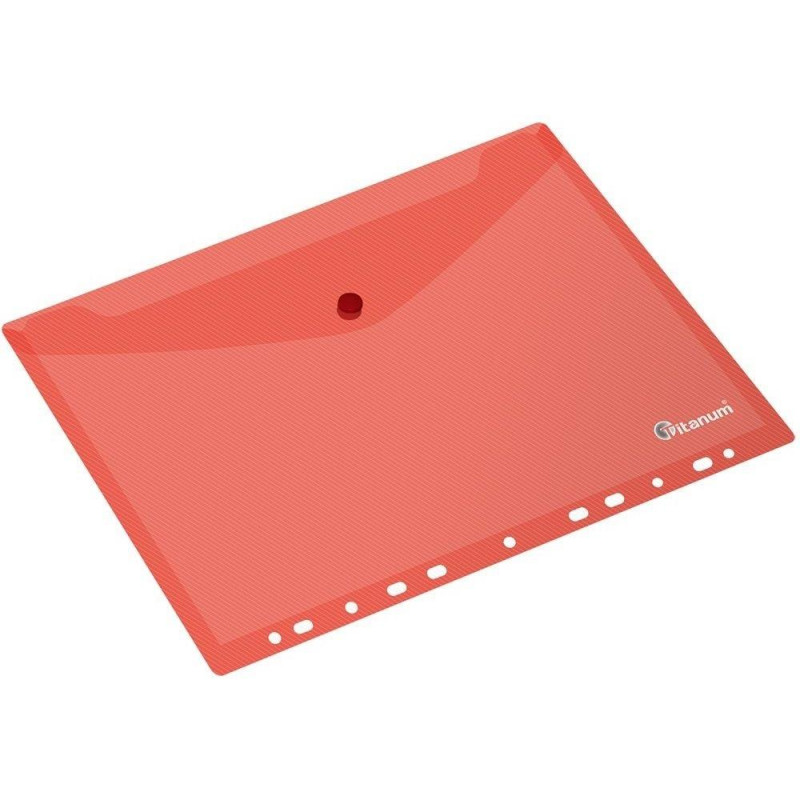 TECZKA KOPERTOWA PP A4 ZATRZASK CZERW