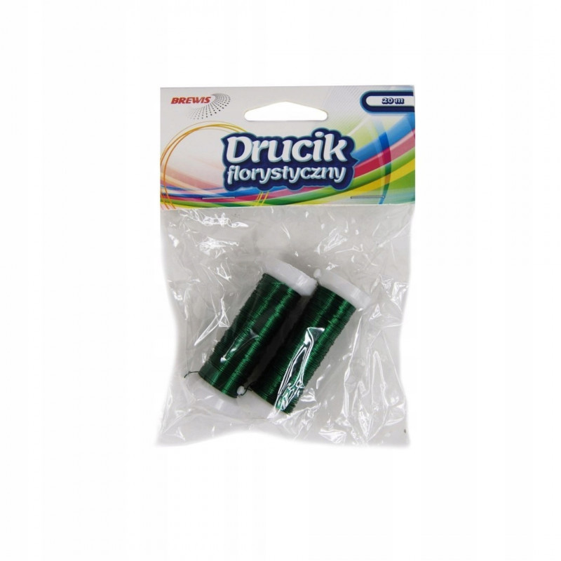 DRUCIK FLORYSTYCZNY 20M ZIELONY 2SZT