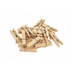 KLAMERKI OZDOBNE 3,5CM NAT