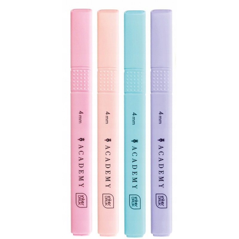 ZAKRESLACZ 4 KOL PASTEL ACADEMY