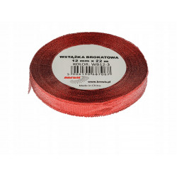 WSTAZKA BROKAT 12MM CZERWONA