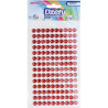 DZETY SAMOPRZYL. 140SZT CZERWONE 6MM
